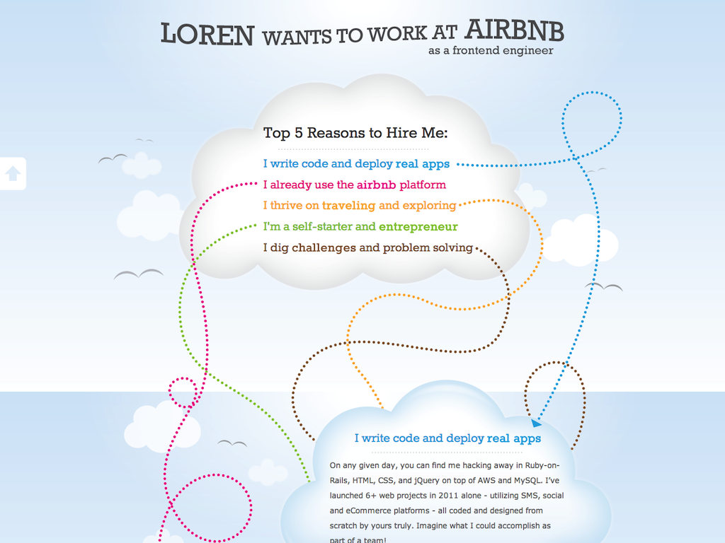 Airbnb resume